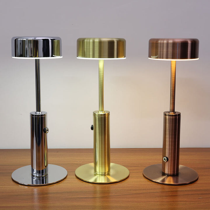 Modern Minimalist Metal Acrylic Cylindrical LED Charging Night Light Table Lamp For Living Room &amp; Bedroom