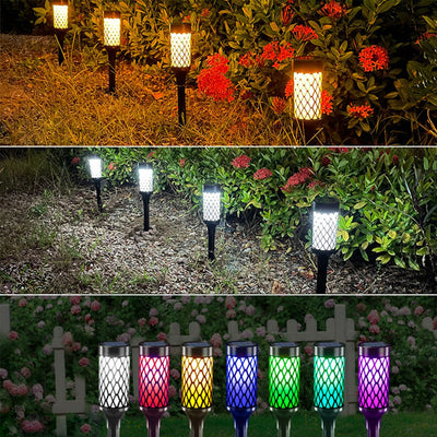 Solar Column Lawn Garden Decorative LED Path Lamp