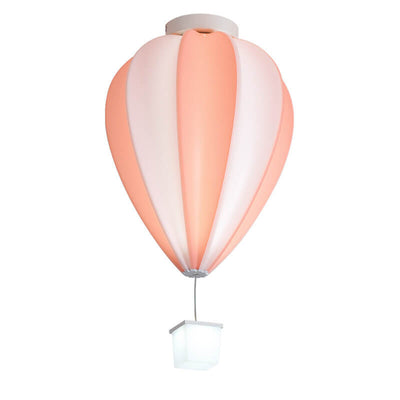 Cartoon Creative PE Hot Air Balloon LED Semi-Flush Mount Ceiling Light