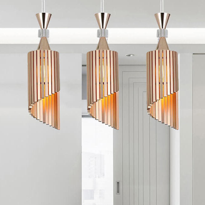 Suspension minimaliste de luxe nordique en aluminium de couleur unie à 1 lumière 