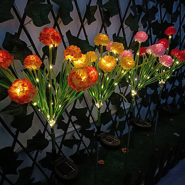 Solar wasserdichte sieben künstliche Blumen LED Außen Einsteck-Rasen-Landschaftsleuchte 