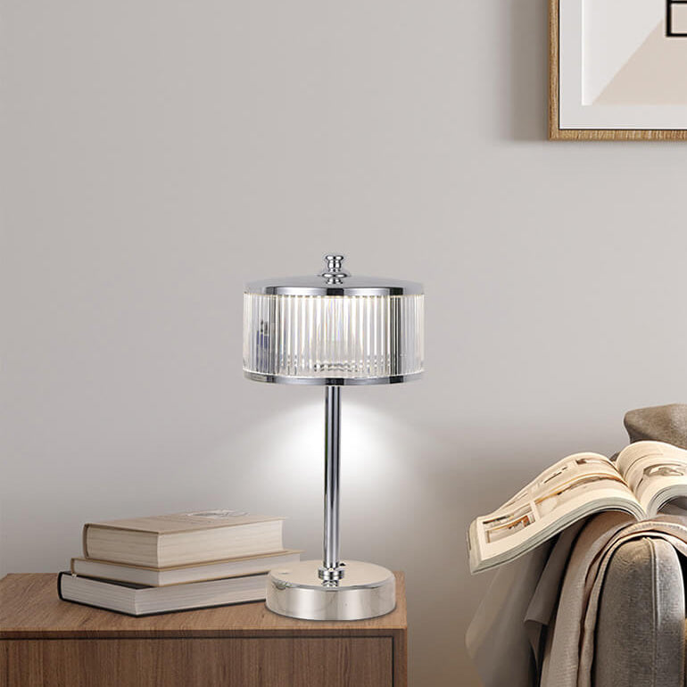 Lampe de table ambiante tactile LED rechargeable en acrylique de luxe créatif 