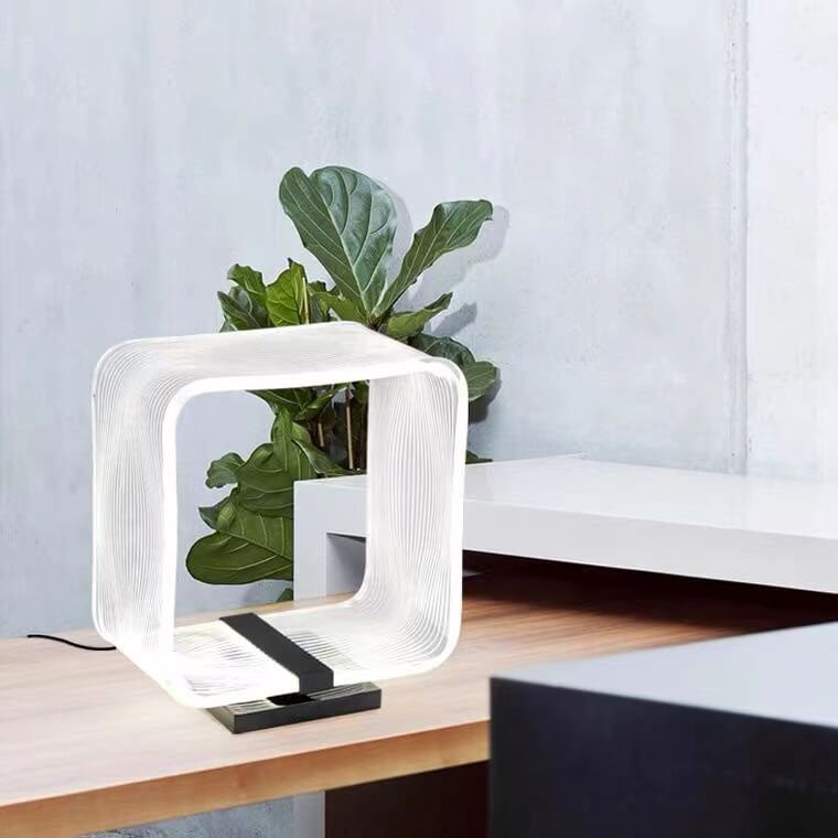 Nordic Square Ring Acryl LED Dekorative Tischlampe 