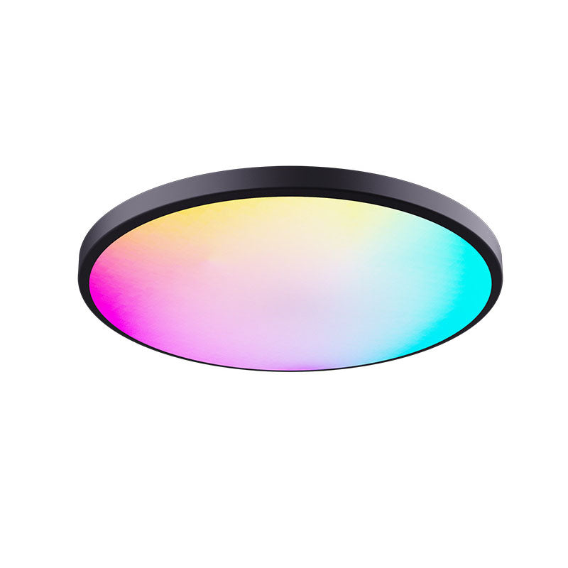 ضوء سقف LED ذو أجواء قابلة للتعتيم مع جهاز تحكم عن بعد دائري RGB 