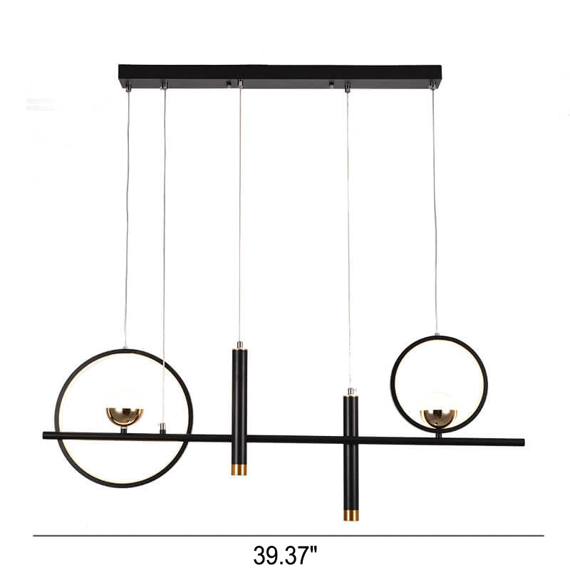 Modern Minimalist Creative Circle Line Combination Design LED Island Light Chandelier
