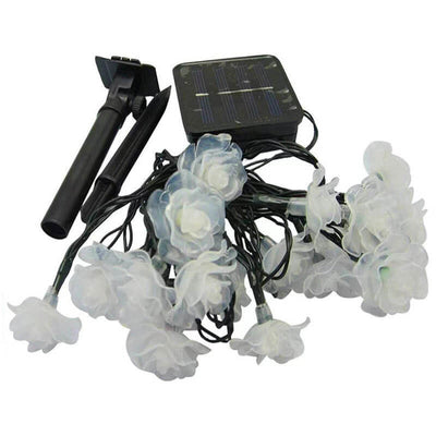 La ficelle solaire Rose allume les guirlandes décoratives LED imperméables extérieures 