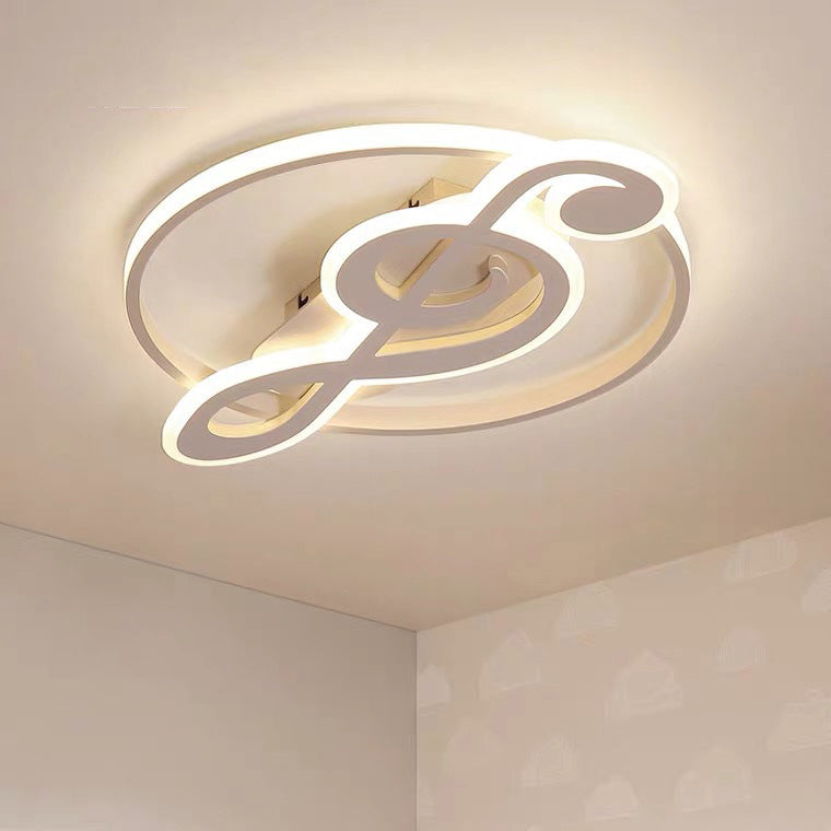 Plafonnier LED encastré avec notes de musique créatives nordiques 