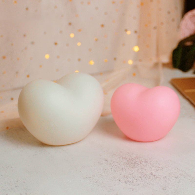 Modern Silicone Creative Heart LED Night Light Table Lamp