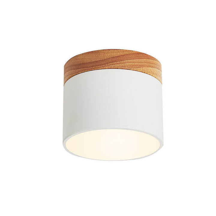 Skandinavische Macaroon Volltonfarbe LED Deckenleuchte Log 