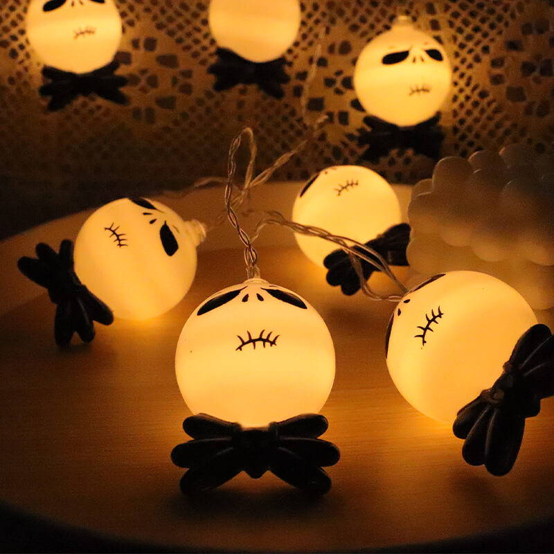 Halloween Ghost Face String Light Ghost Party USB-Batteriebox Dekorative LED-Lichterkette 