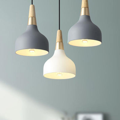 Creative Modern Macaron Disc Art 1-Light Pendant Light