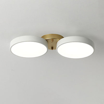 Modern Minimalist Round Iron Acrylic LED Flush Mount Ceiling Light