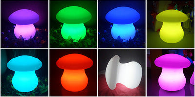 Outdoor Simulation Mushroom PE LED Waterproof Lawn Decorative Landscape Light