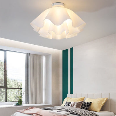 Modern Acrylic Scandinavian Style Petal 1-Light Flush Mount Light