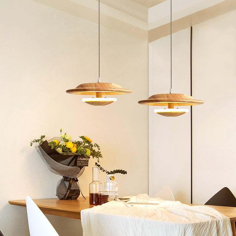 Creative Nordic Log Mushroom Design LED Pendant Light