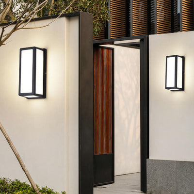 Outdoor Patio Square Pole Aluminium Acryl LED Wasserdichte Wandleuchte Lampe 