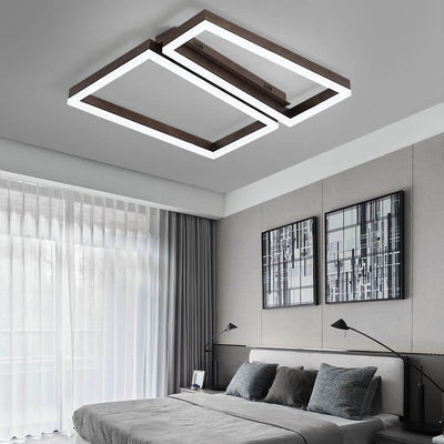 Simple Creative Geometric Shaped LED Flush Mount Light