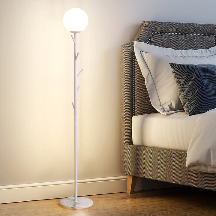 Nordischer minimalistischer Stehlampe aus einfarbigem, plissiertem Eisen-PVC mit 1 Licht 