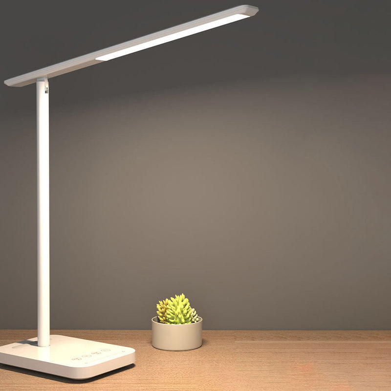 Lampe de bureau tactile LED rechargeable sans fil pliable pour soins oculaires simples et modernes 