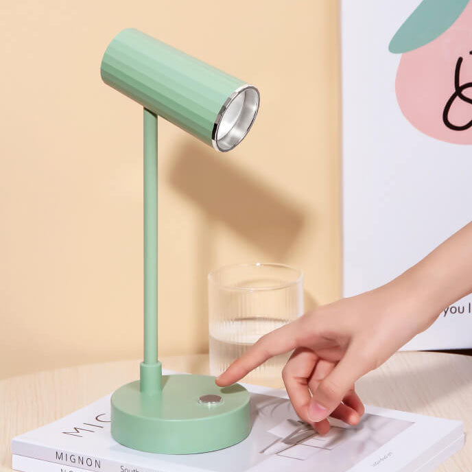 Nordic Minimalist Solid Color USB Rechargeable LED Reading Table Lamp