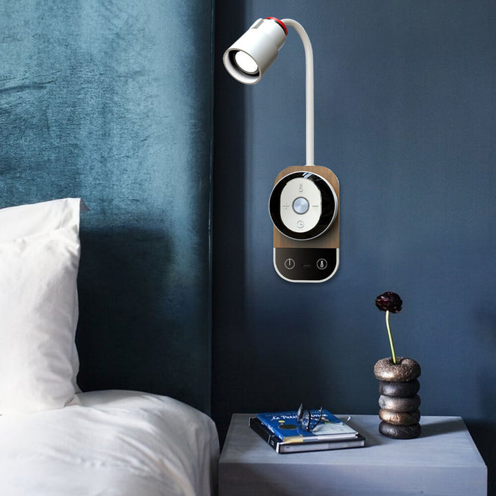 Lampe murale LED SMD en aluminium multifonctionnelle avec télécommande à succion magnétique créative moderne 