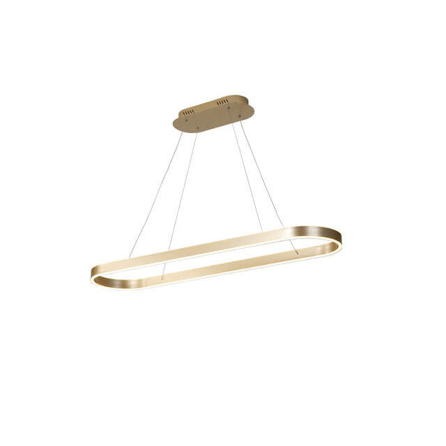 Modern Minimalist Light Luxury Oval Aluminum LED Chandelier
