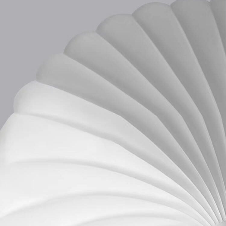 Modern Minimalist White Seashell LED Pendant Light
