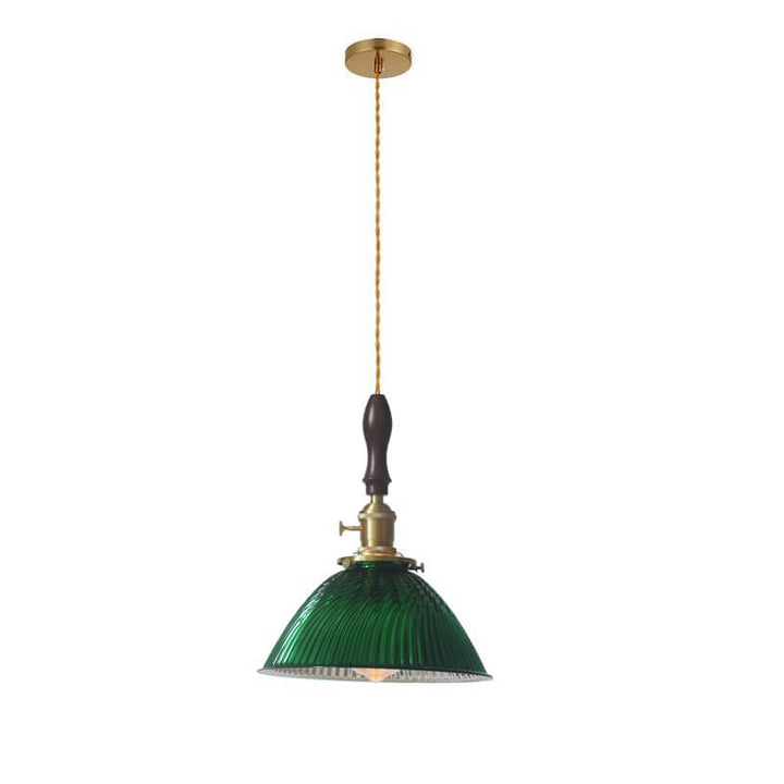Suspension Luminaire Moderne Rétro Couleur Unie Laiton Verre Fer 1 Lumière 
