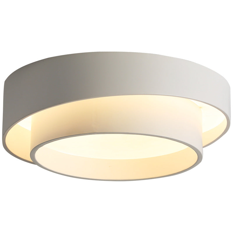 Modern Minimalist Overlapping Round LED Flush Mount Ceiling Light