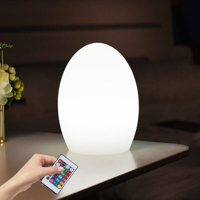 RGB ABS Egg Shaped LED Decorative Table Lamp