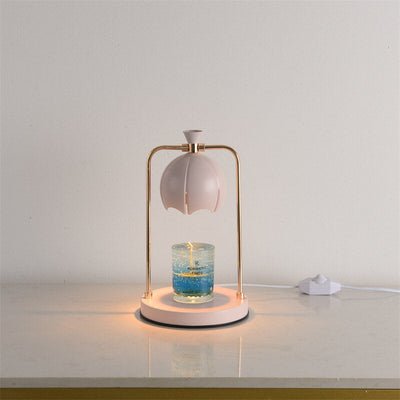 Modern Orchid Metal Aromatherapy Melting Wax 1-Light Table Lamp