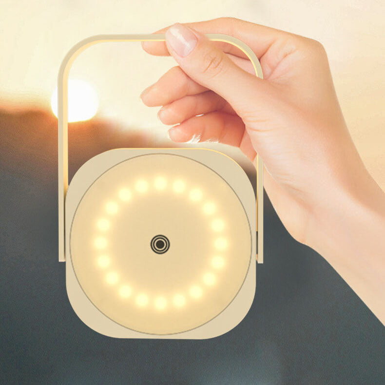 Luz de noche decorativa recargable por USB colgante, giratoria y plegable creativa 