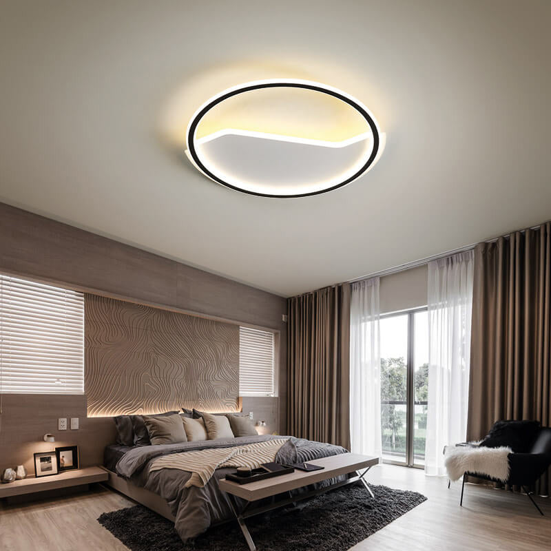 Nordic Modern Simple Round Creative LED Flush Mount Light