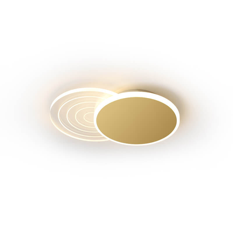 تصميم بسيط هندسي متداخل مبتكر لمصباح LED مثبت على السقف 