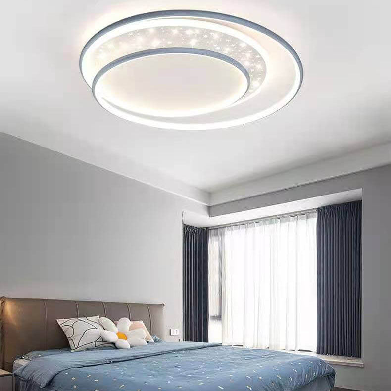 Éclairage encastré LED en aluminium et acrylique, étoile ronde pour enfants, moderne et créatif 