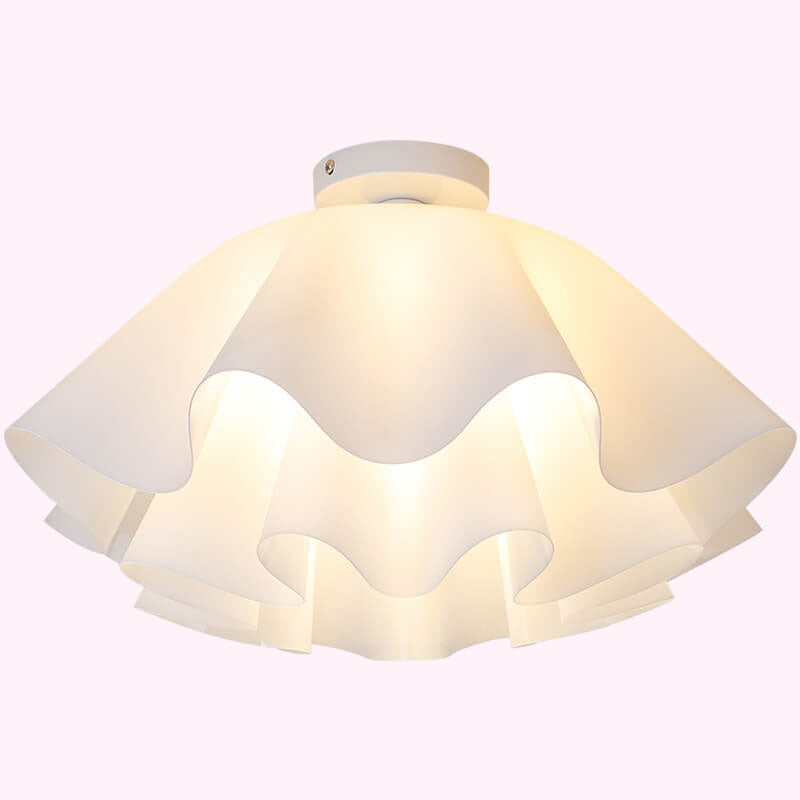 Modern Acrylic Scandinavian Style Petal 1-Light Flush Mount Light