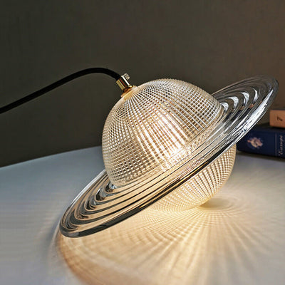 إضاءة قلادة LED بتصميم كوكب إبداعي من الزجاج الشمالي 