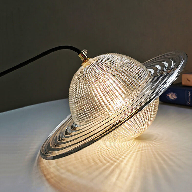 إضاءة قلادة LED بتصميم كوكب إبداعي من الزجاج الشمالي 