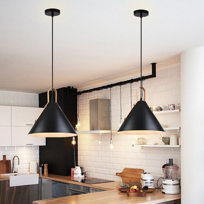 Nordisches minimalistisches Macaron-Farbkegel 1-Licht Pendelleuchte 