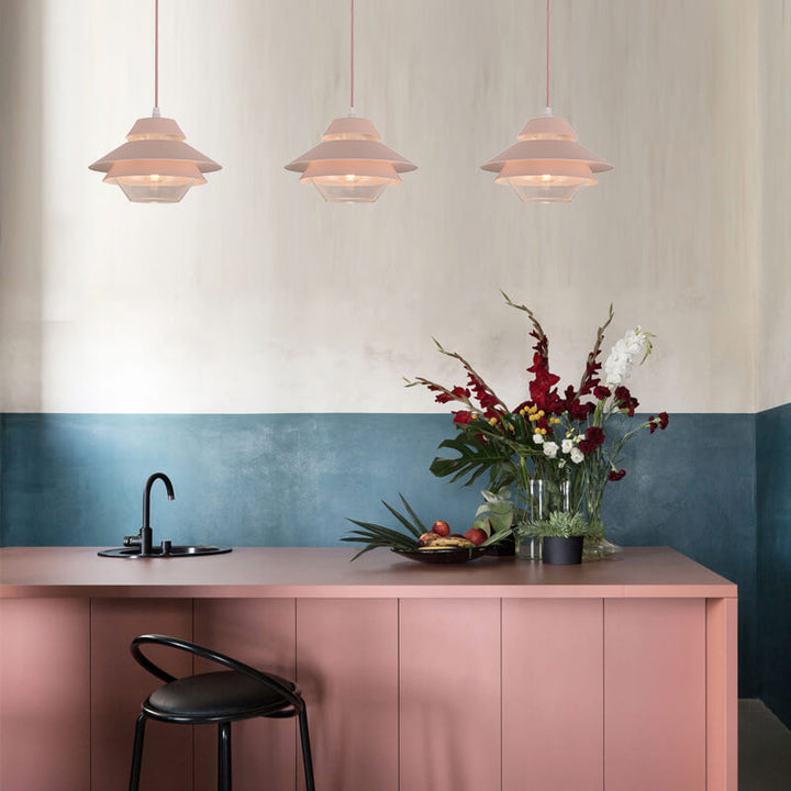 Modern Minimalist Flying Saucer Macaron 1-Light Pendant Light