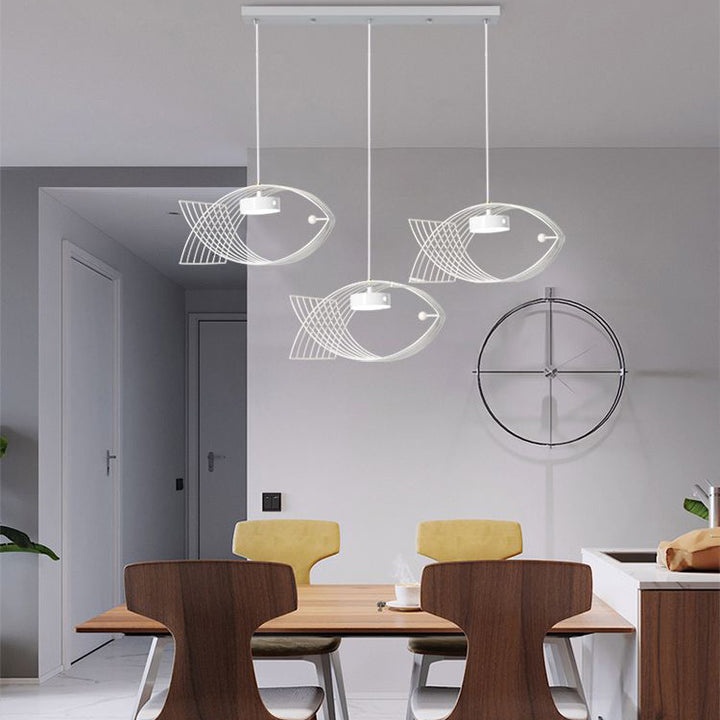 Moderner Acryl Fisch Kreatives Design LED Kronleuchter 