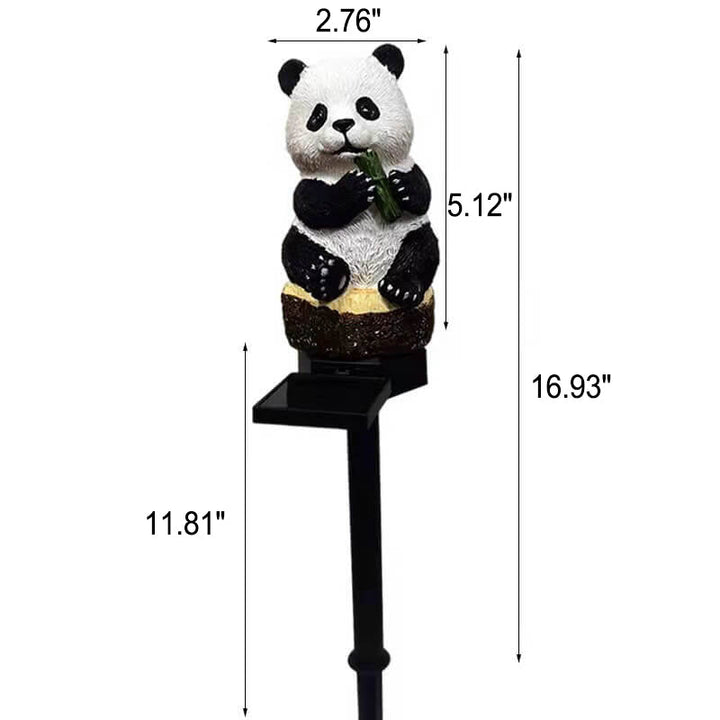 Solarharz Panda Outdoor Wasserdichte Terrassen Dekorative Bodensteckleuchte 
