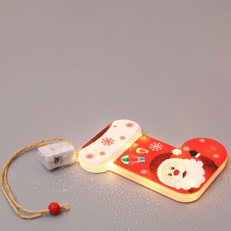Lumières suspendues peintes en plastique LED décoratives de Noël 