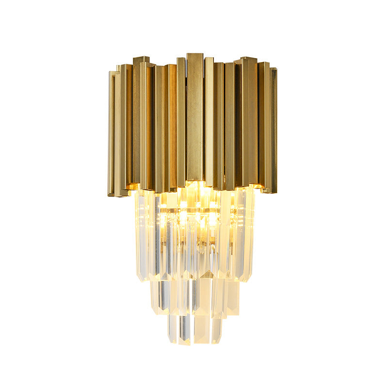 Lámpara de pared de cristal de lujo nórdico de 1 luz 