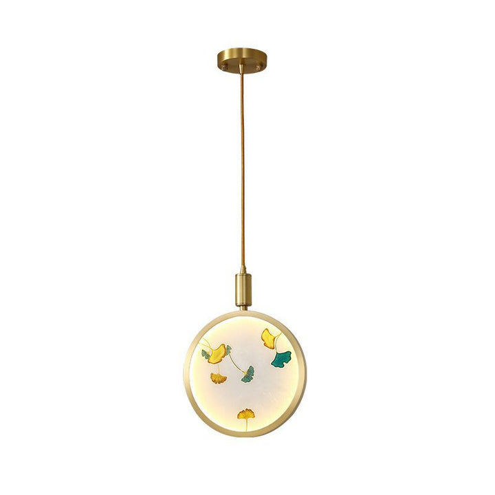Minimalist Decorative Enamel Stained Glass 1-Light LED Pendant Light
