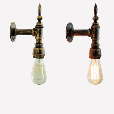 Industrial Vintage Iron Water Pipe 1-Light Wall Sconce Lamp