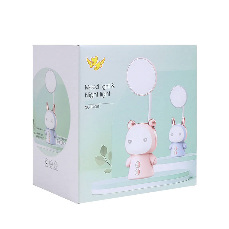 Lámpara de Escritorio para Niños LED de Cuidado de Ojos ABS de Muñeca de Dibujos Animados Colorida 