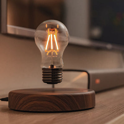 Creative Levitation Bulb Walnut LED Decorative Table Lamp