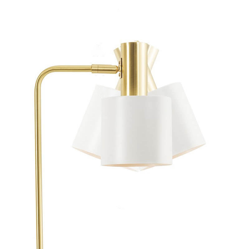 Lampe de Table Réglable à 1 Lumière en Marbre Cylindrique de Luxe Nordique 