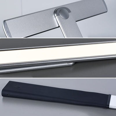 Lámpara de mesa de lectura LED recargable USB de metal plegable moderna para el cuidado de los ojos 